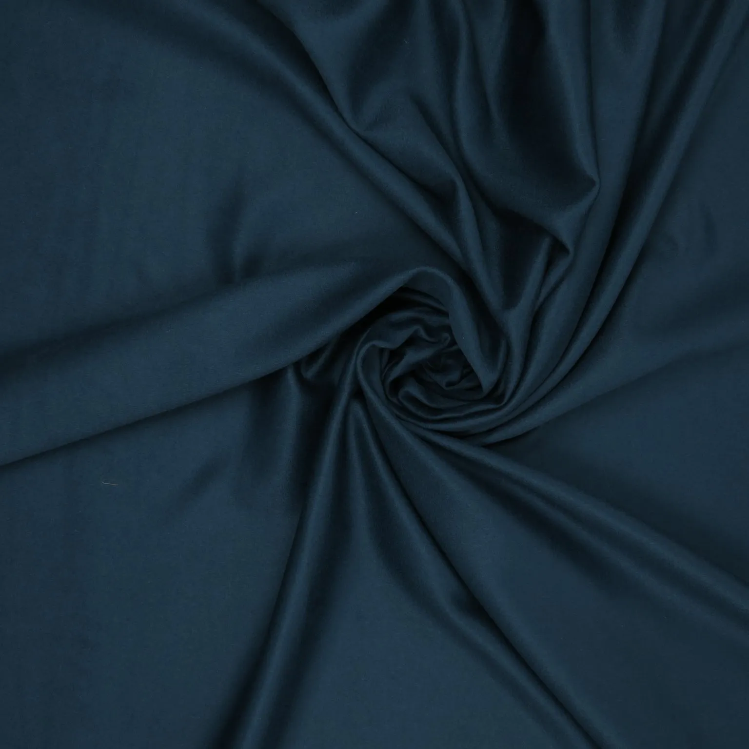 Navy Blue Solid Silk & Wool Blend Fabric