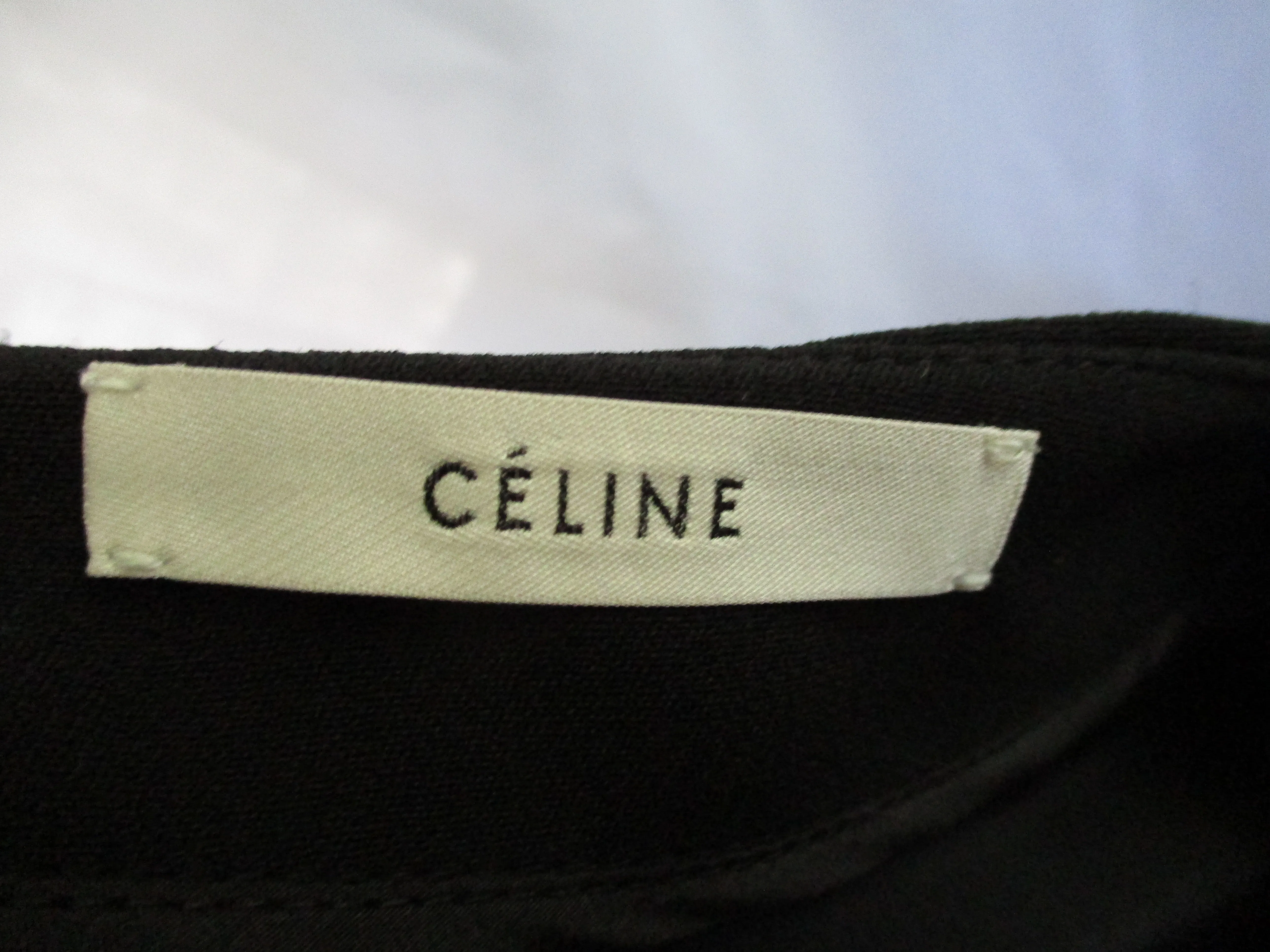 NEW NWT CELINE BELT BELTED FLARED coat jacket blazer 38 BLACK