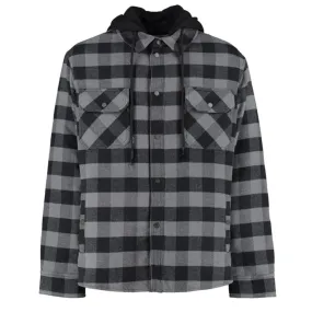 Off-White Arrow Padded Flannel Grey Jacket
