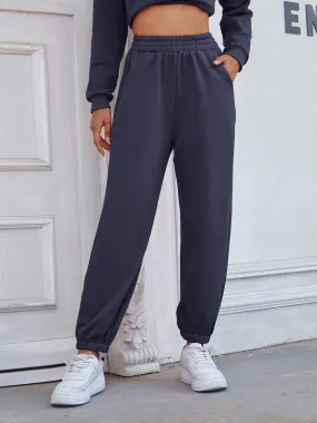 Outdoor Staple Elastic Waist Joggers