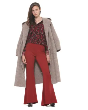 Over Size Coat With Hood
