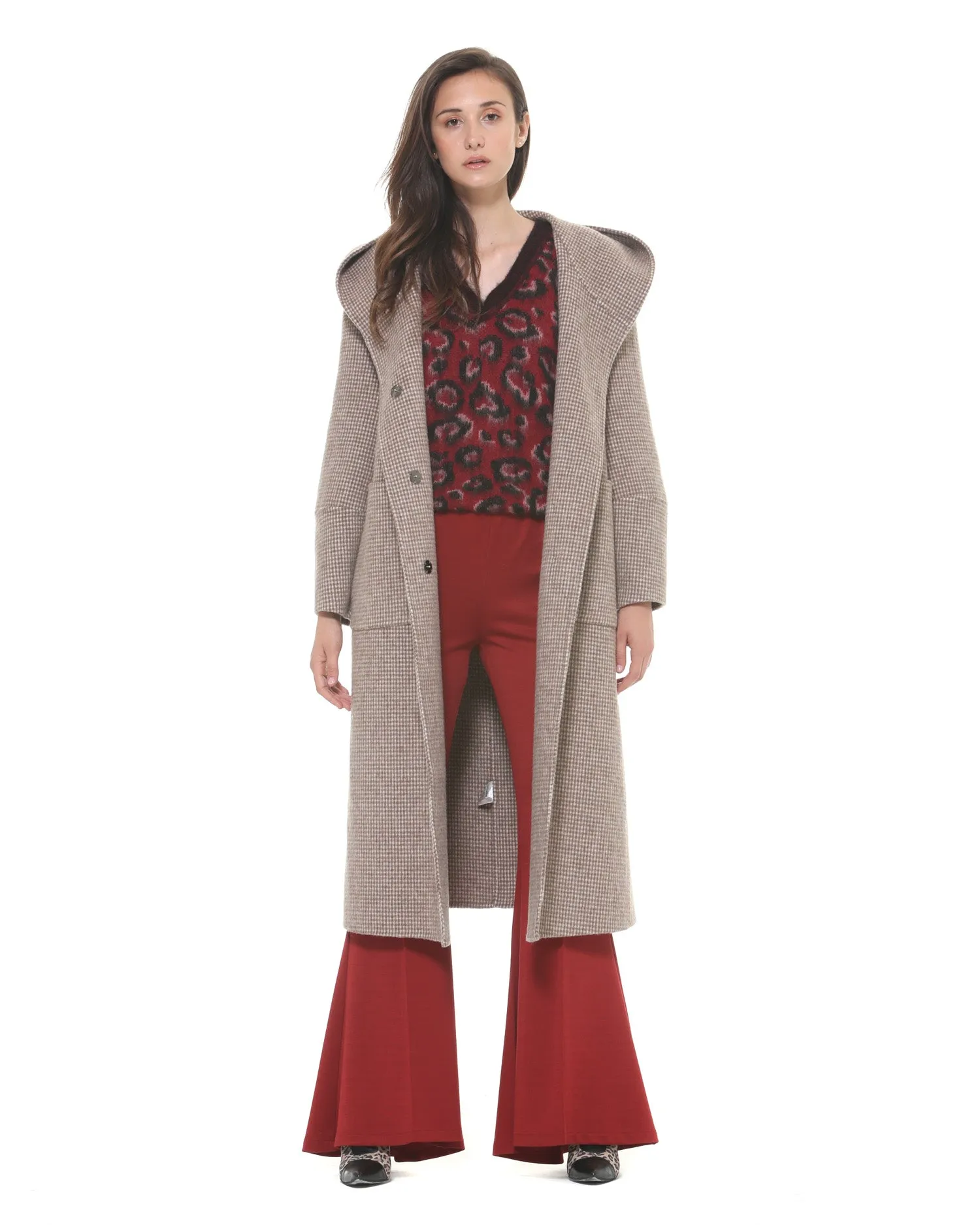 Over Size Coat With Hood