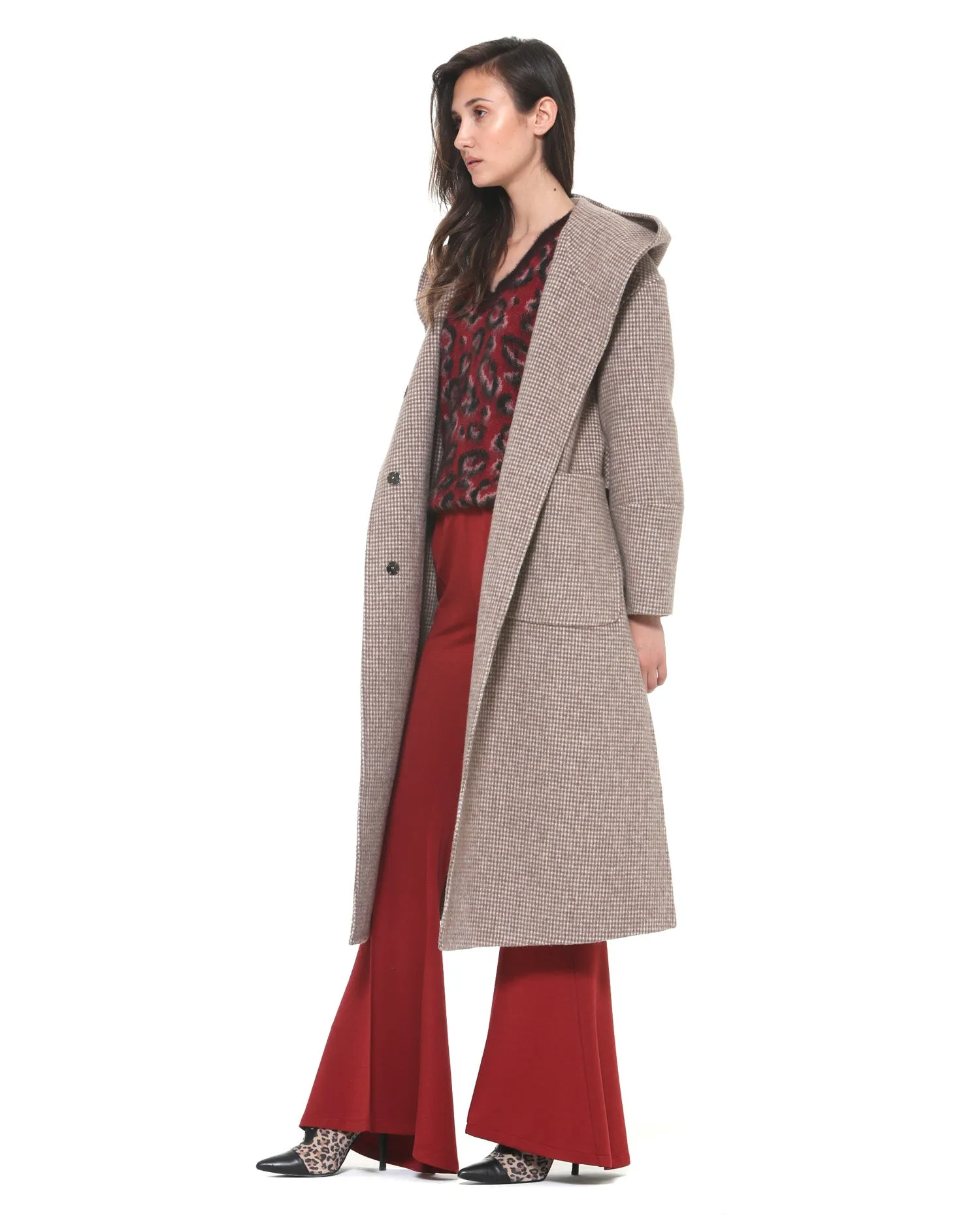 Over Size Coat With Hood