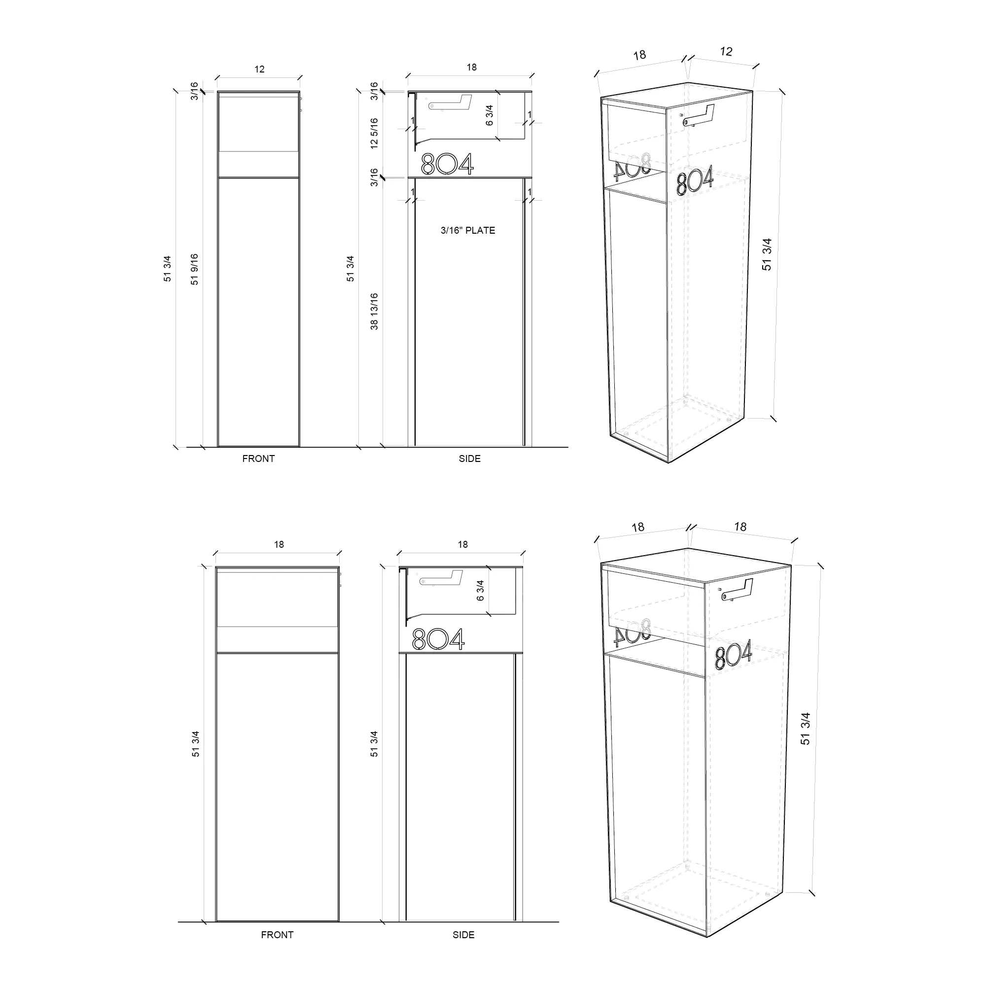 Overland ALL Steel Mailbox