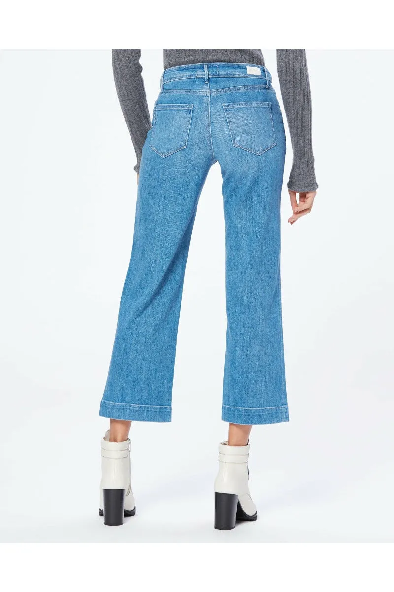 Paige Nellie Culotte Raw Hem - Harmonic Blue