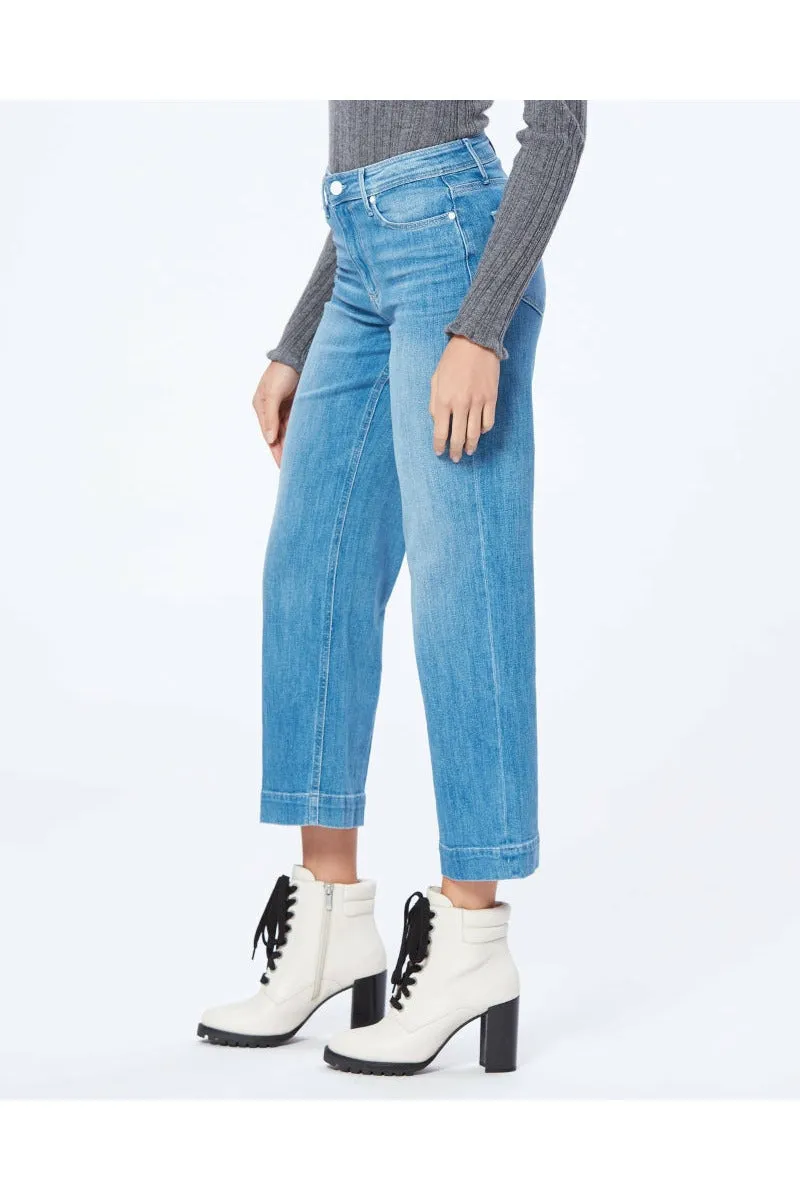 Paige Nellie Culotte Raw Hem - Harmonic Blue