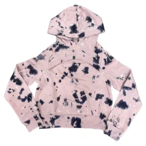 Paper Flower Tie Dye and Splatter Paint Peek A Boo Hoodie