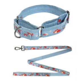 Pawesome Blossom Martingale Collar   Leash Set
