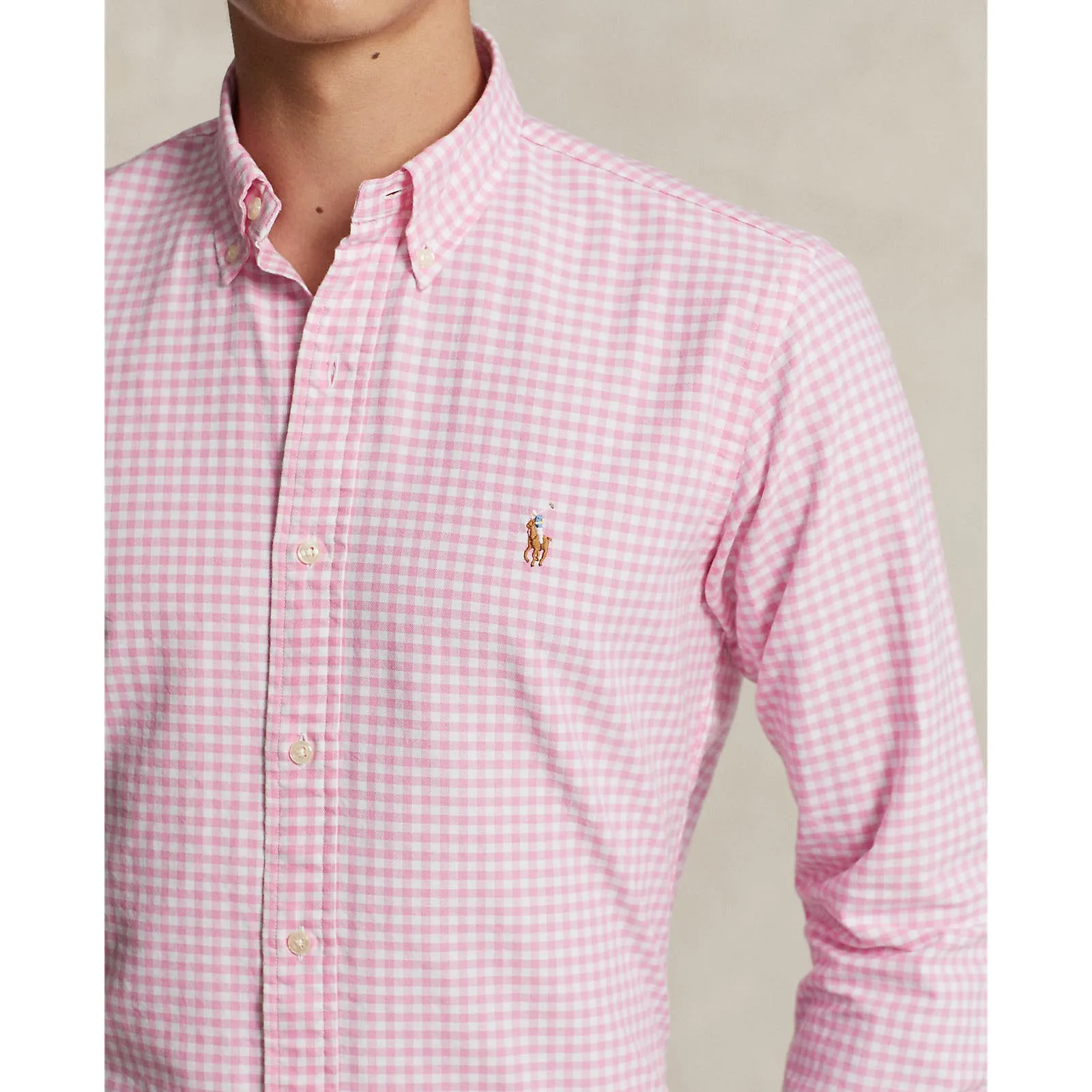 Polo Ralph Lauren - Oxford Shirt - Gingham - Pink & White