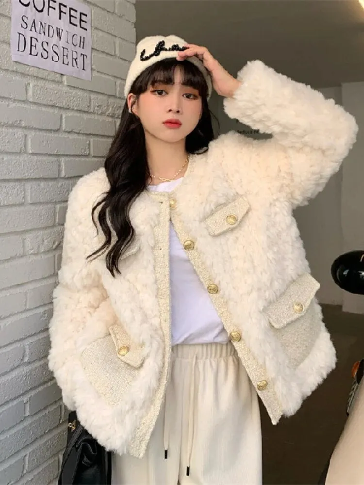 Purpdrank - Jackets for Women New In Fashionable Korean Version Coat Tops Elegant Streetwear Especially Women for Winter Women's Clothing