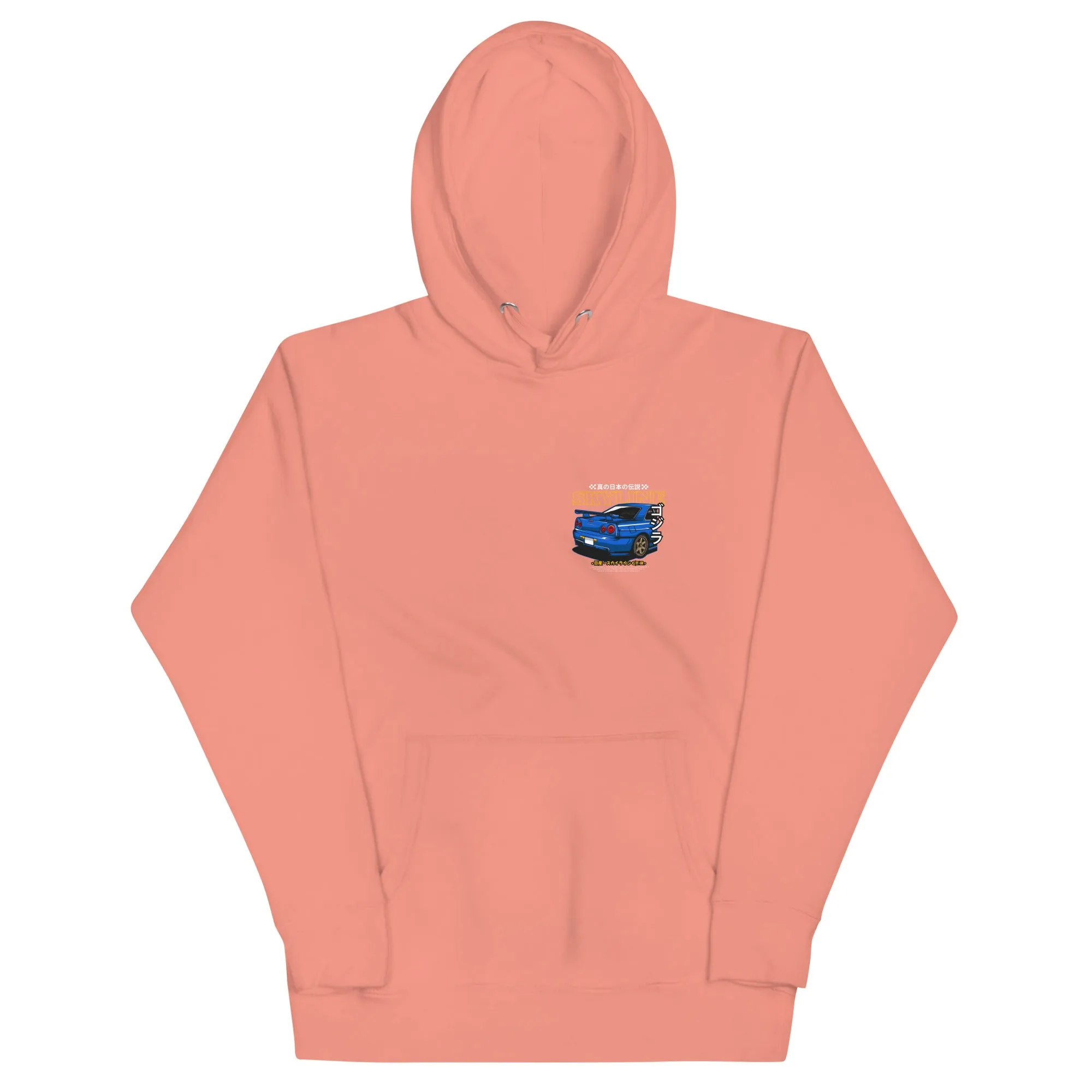 R34 Skyline Artwork Premium Car Culture Hoodie