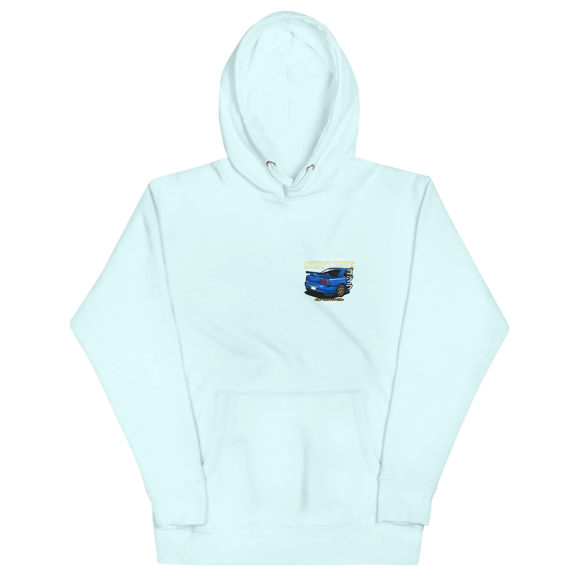 R34 Skyline Artwork Premium Car Culture Hoodie