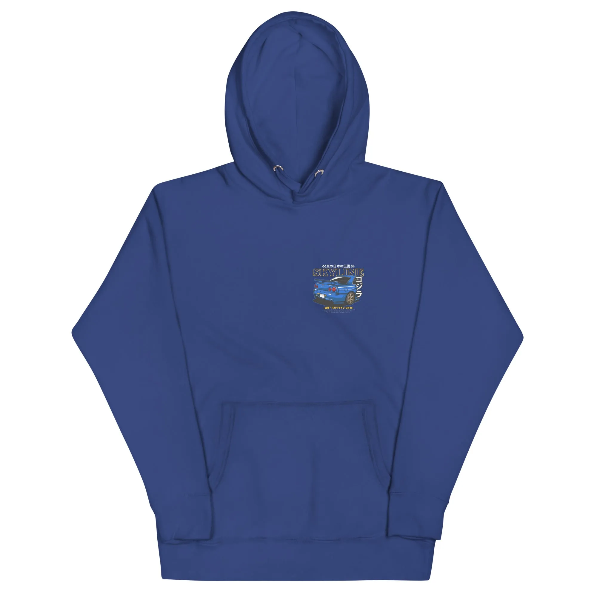 R34 Skyline Artwork Premium Car Culture Hoodie