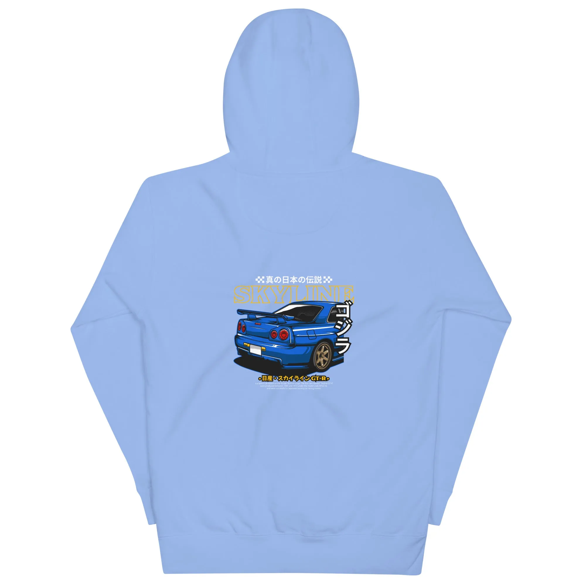 R34 Skyline Artwork Premium Car Culture Hoodie
