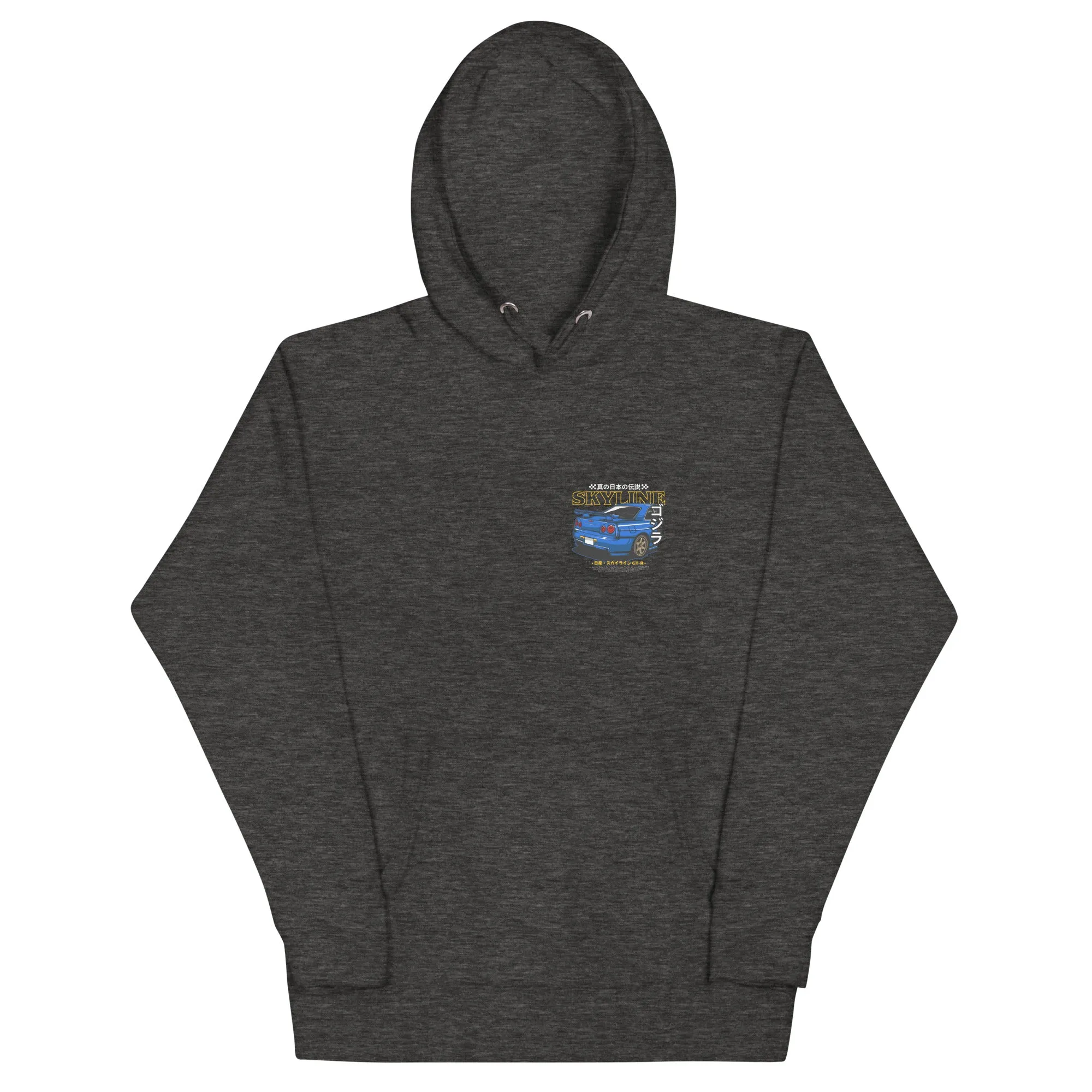 R34 Skyline Artwork Premium Car Culture Hoodie