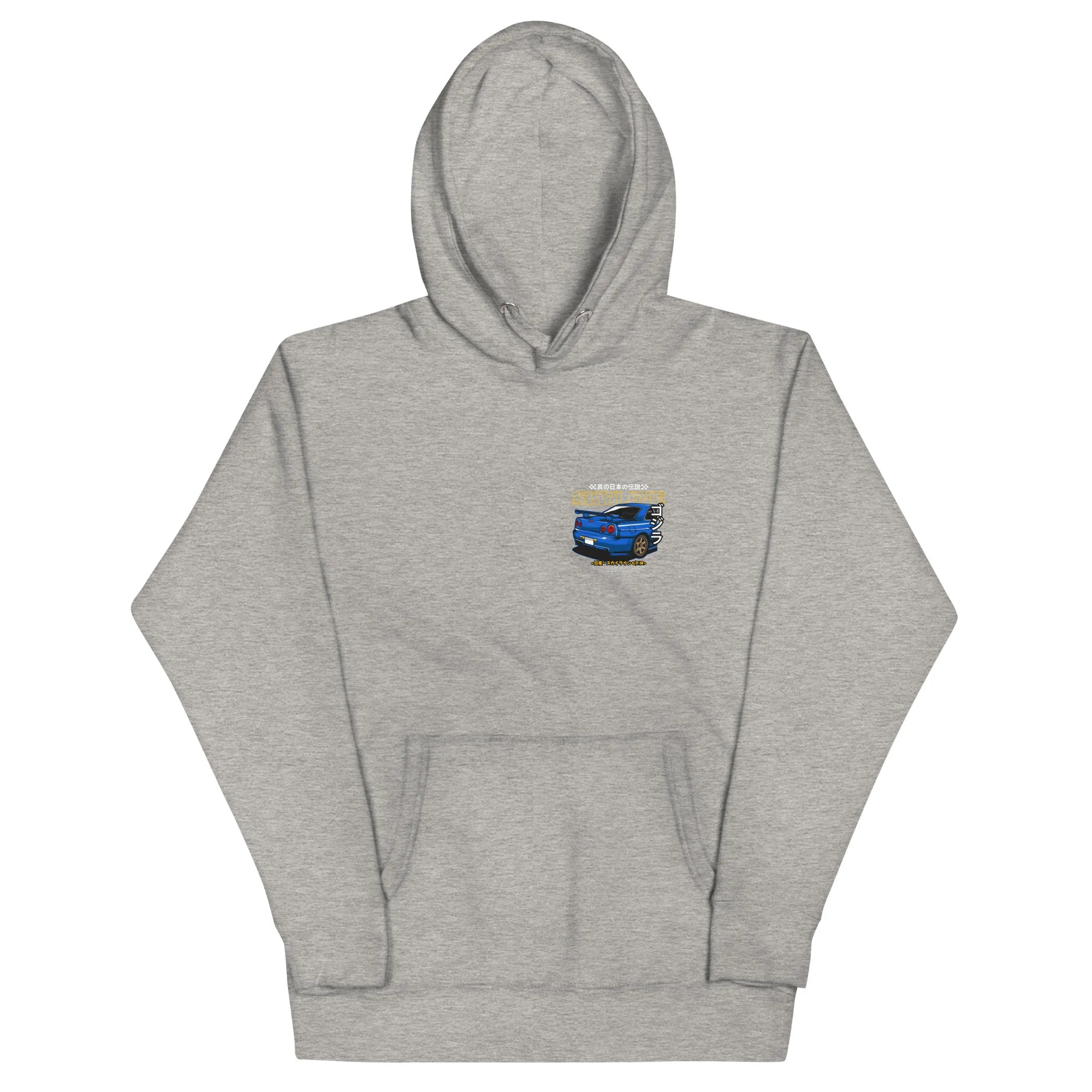 R34 Skyline Artwork Premium Car Culture Hoodie