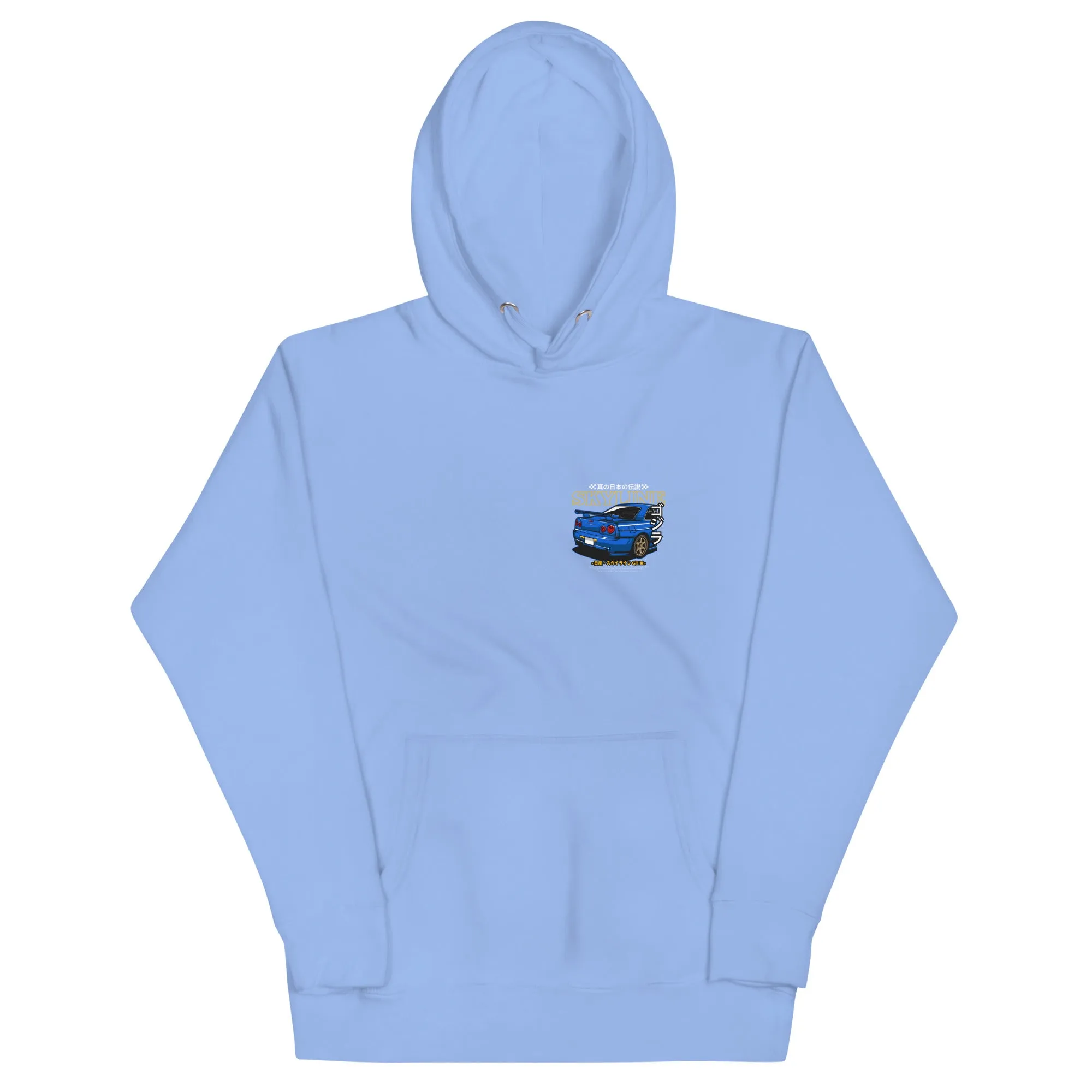 R34 Skyline Artwork Premium Car Culture Hoodie
