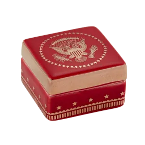 Red Truman Seal Lidded Box