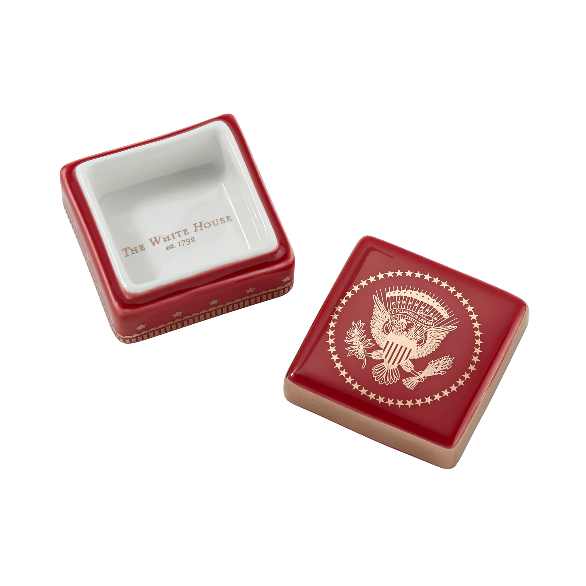 Red Truman Seal Lidded Box