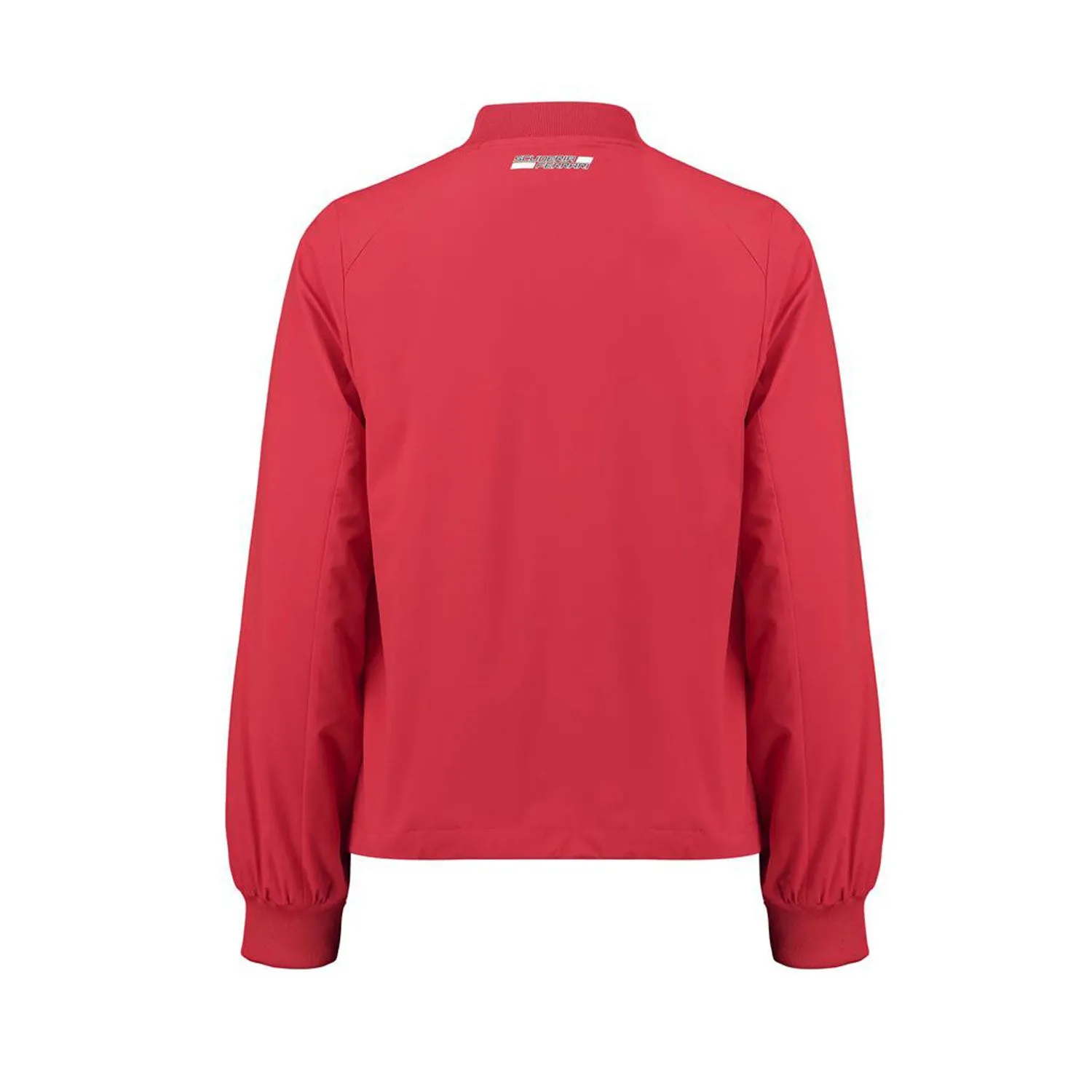 Scuderia Ferrari Bomber Long Sleeve Zip Up Jacket  - Women - Red