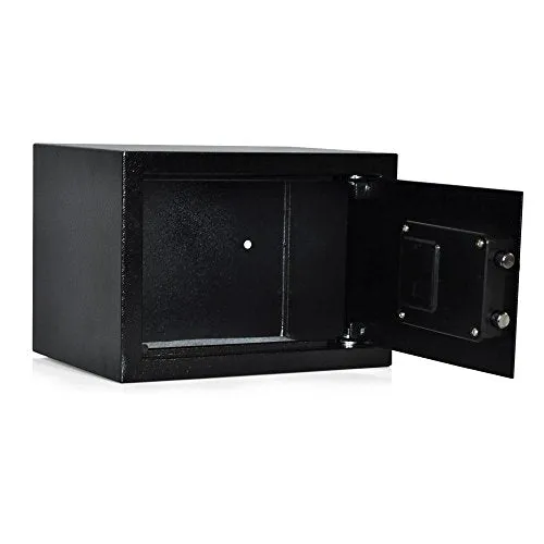SereneLife Fireproof Lock Box, Fireproof Box, Safe, Safes, Safe Box, Safes And Lock Boxes, Money Box, Fire Proof Safety Boxes for Home, Digital Safe Box, Steel Alloy Drop Safe, Includes Keys (SLSFE14)