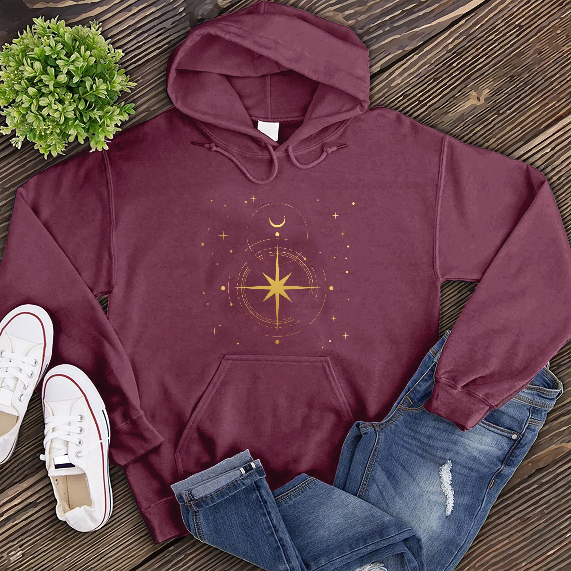 Simple Polaris Compass Hoodie