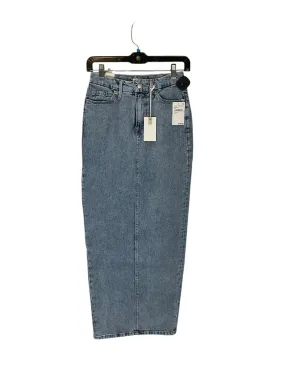 Skirt Maxi By Good American In Blue Denim, Size: 0
