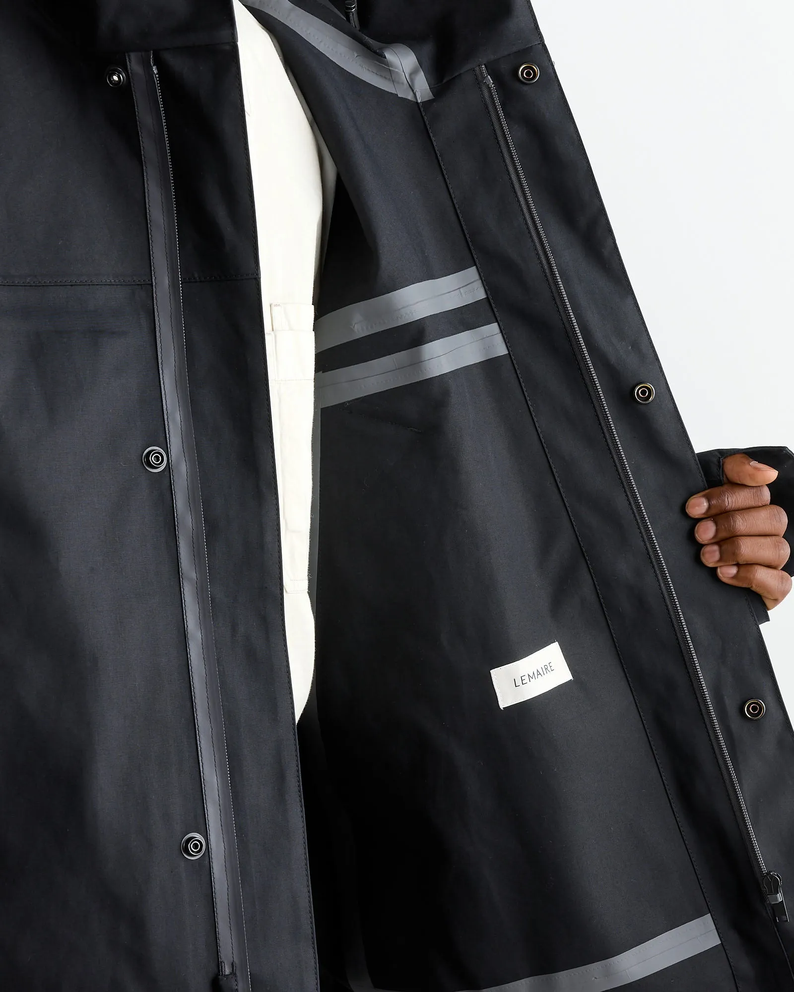 Soft Technical Parka in Black