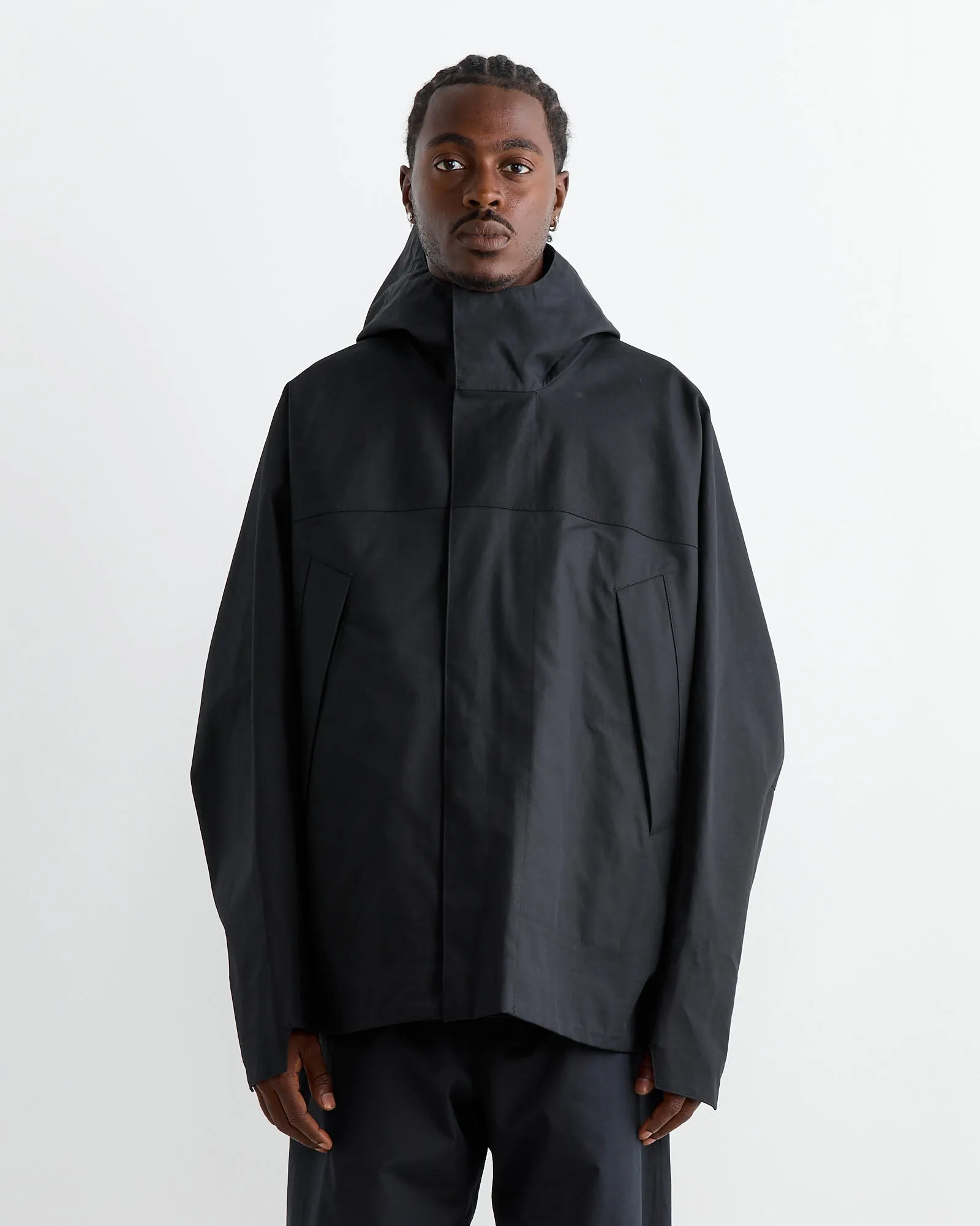 Soft Technical Parka in Black