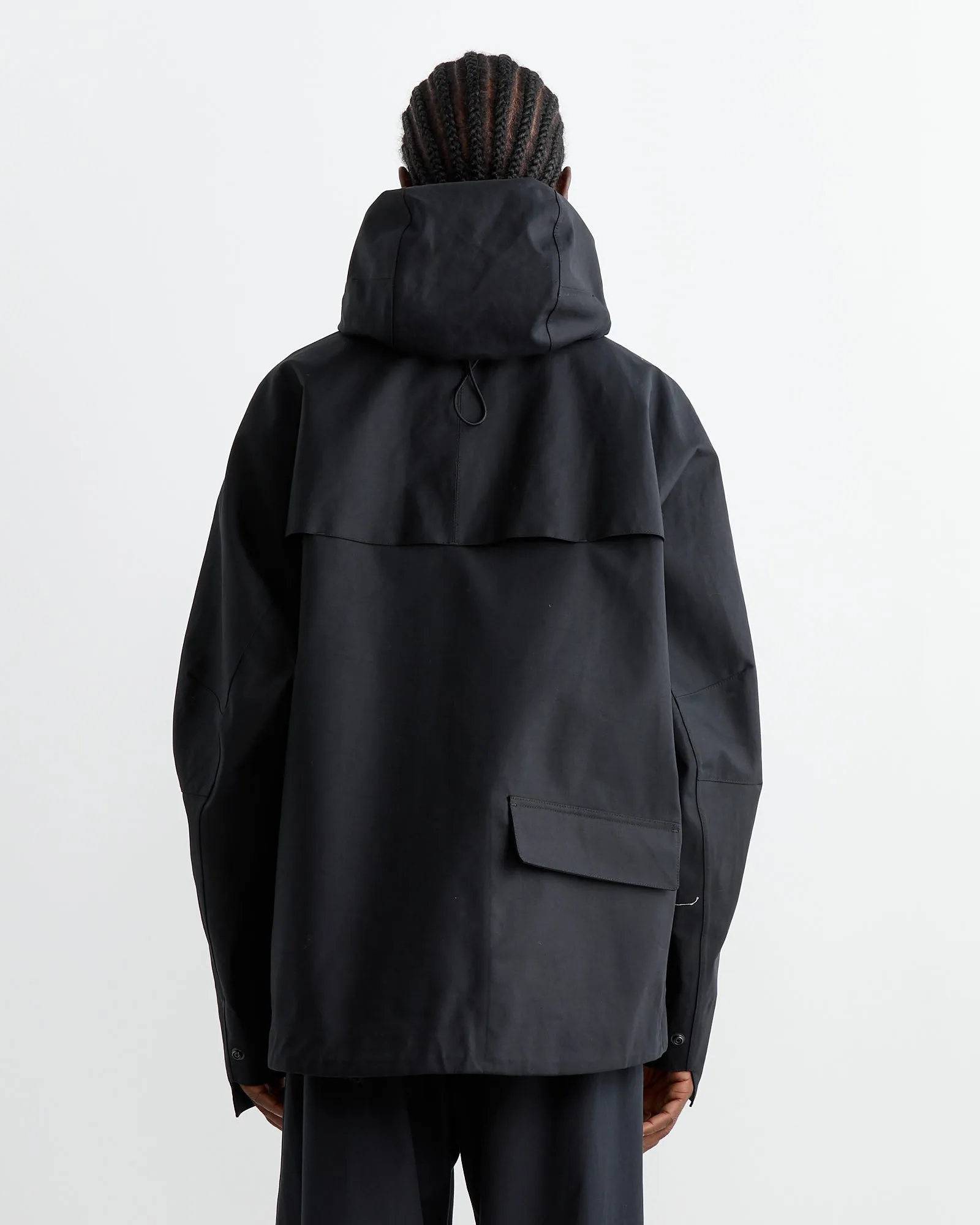 Soft Technical Parka in Black
