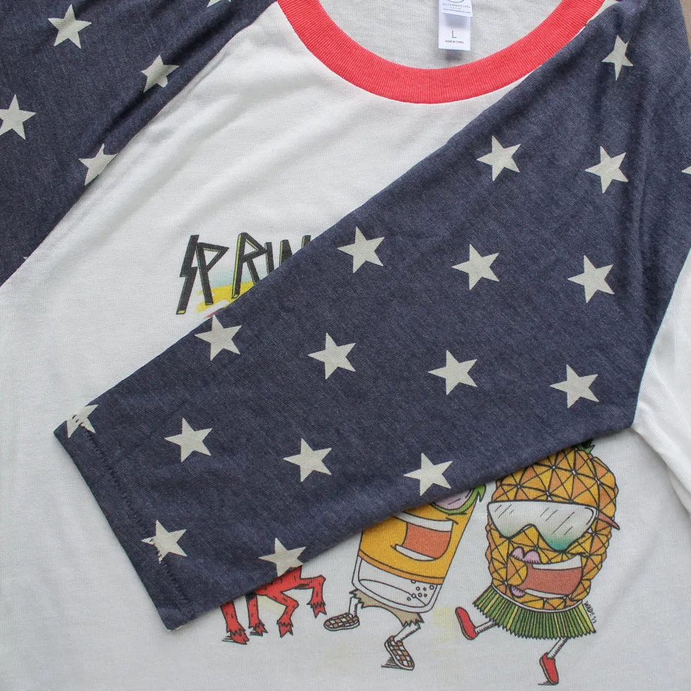 Spring Laker "Stars" 3/4 sleeve baseball shirt