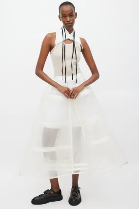 SS 2016 White Crinoline Skirt