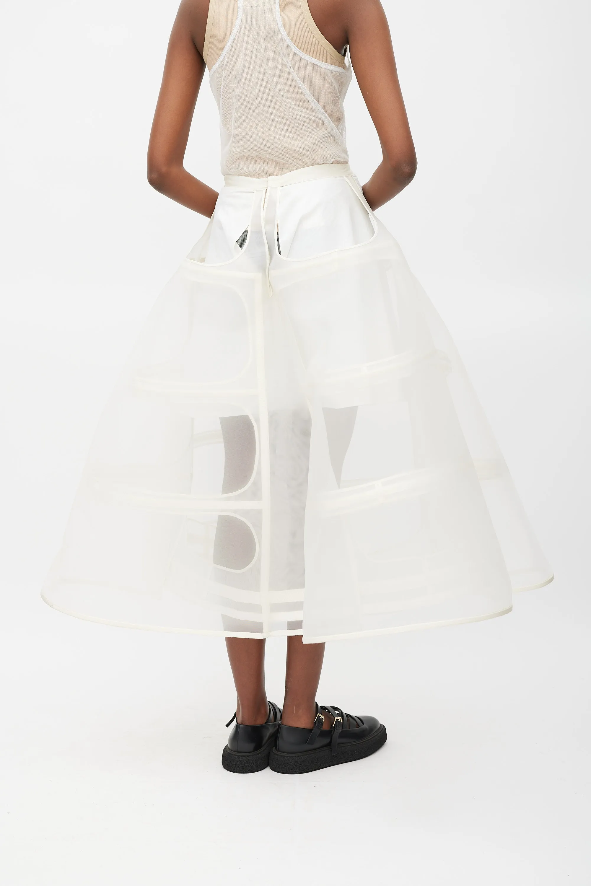 SS 2016 White Crinoline Skirt