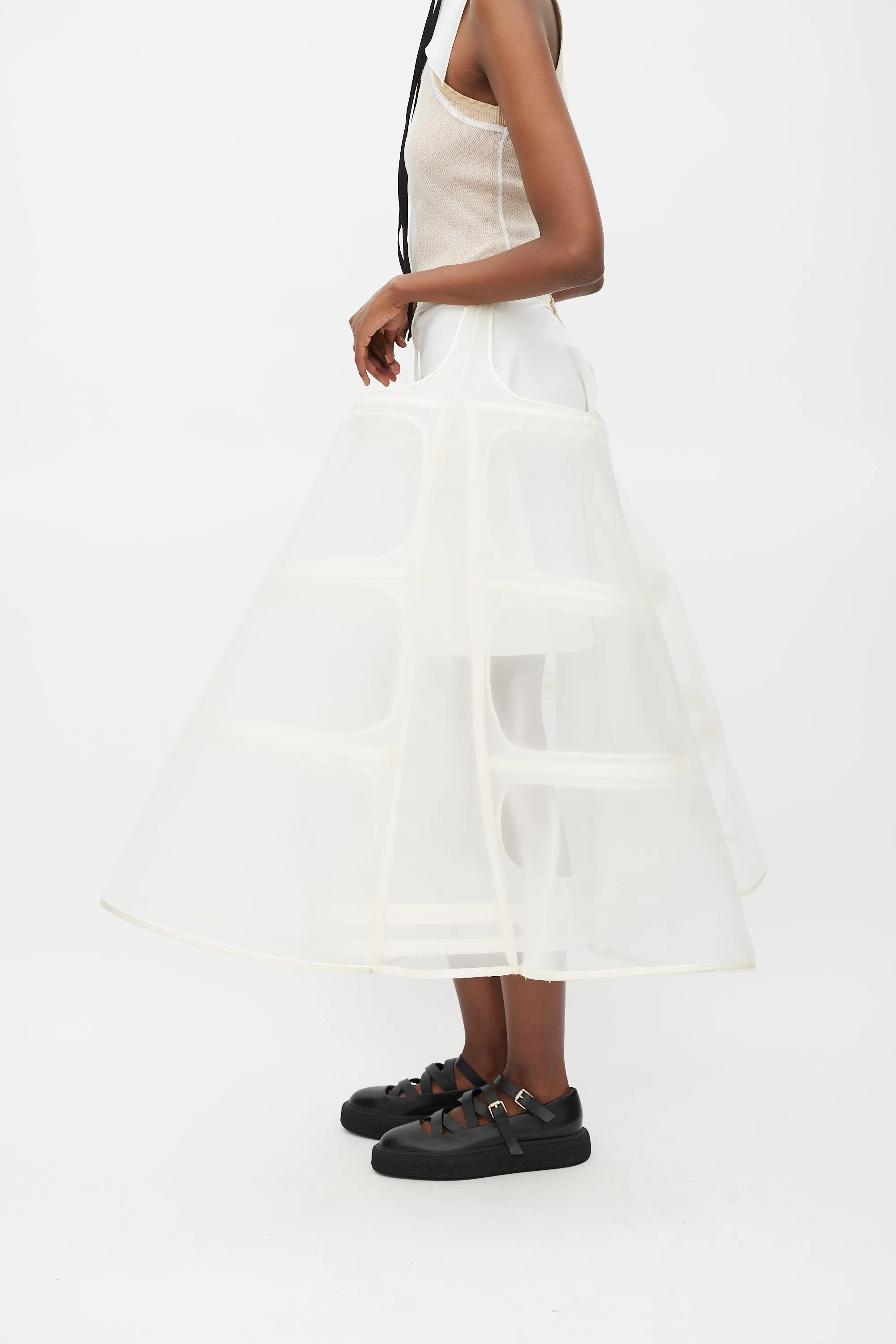 SS 2016 White Crinoline Skirt