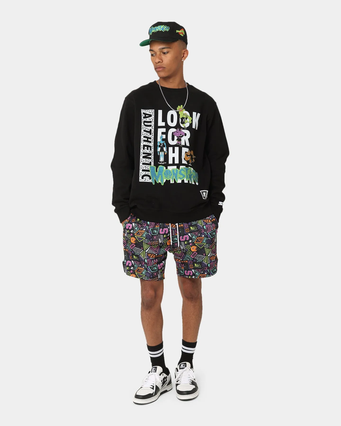 Starter X Space Jam Monstars Crewneck Black