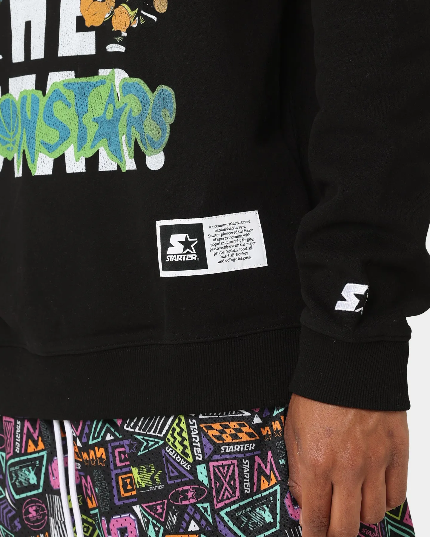 Starter X Space Jam Monstars Crewneck Black
