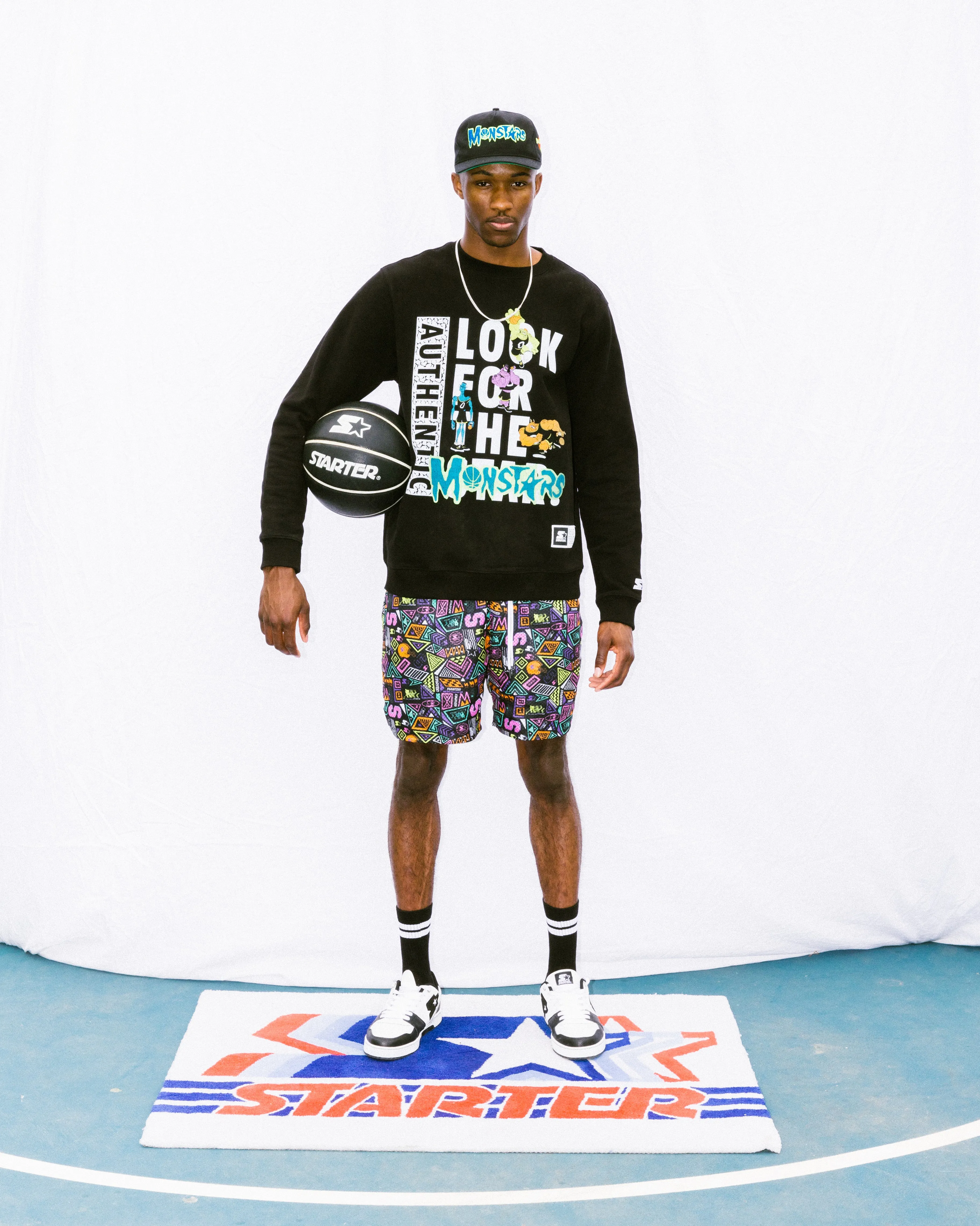 Starter X Space Jam Monstars Crewneck Black
