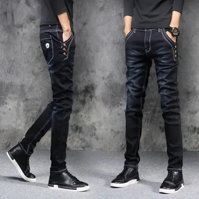 Streetwear Fashion Stretch Slim Fit Jeans