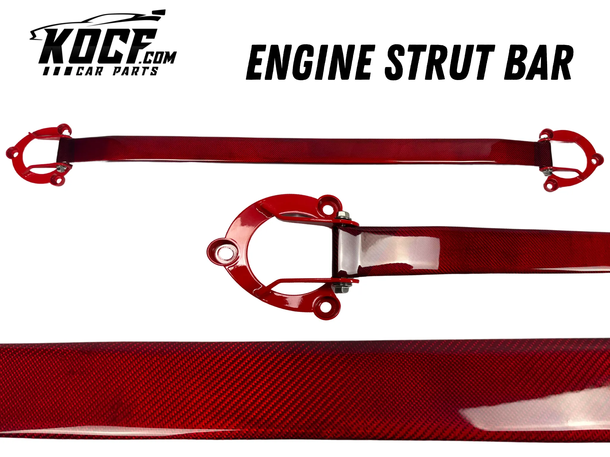 Strut Bar Engine Bay Carbon Fiber 2018-2024 Toyota Camry i4 and V6 & 2019  Avalon Compatible - VIP Price