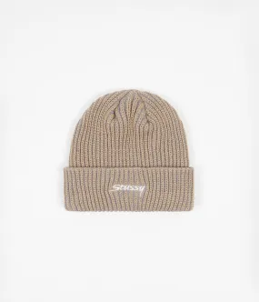Stussy 2 Tone Knit Short Beanie - Tan