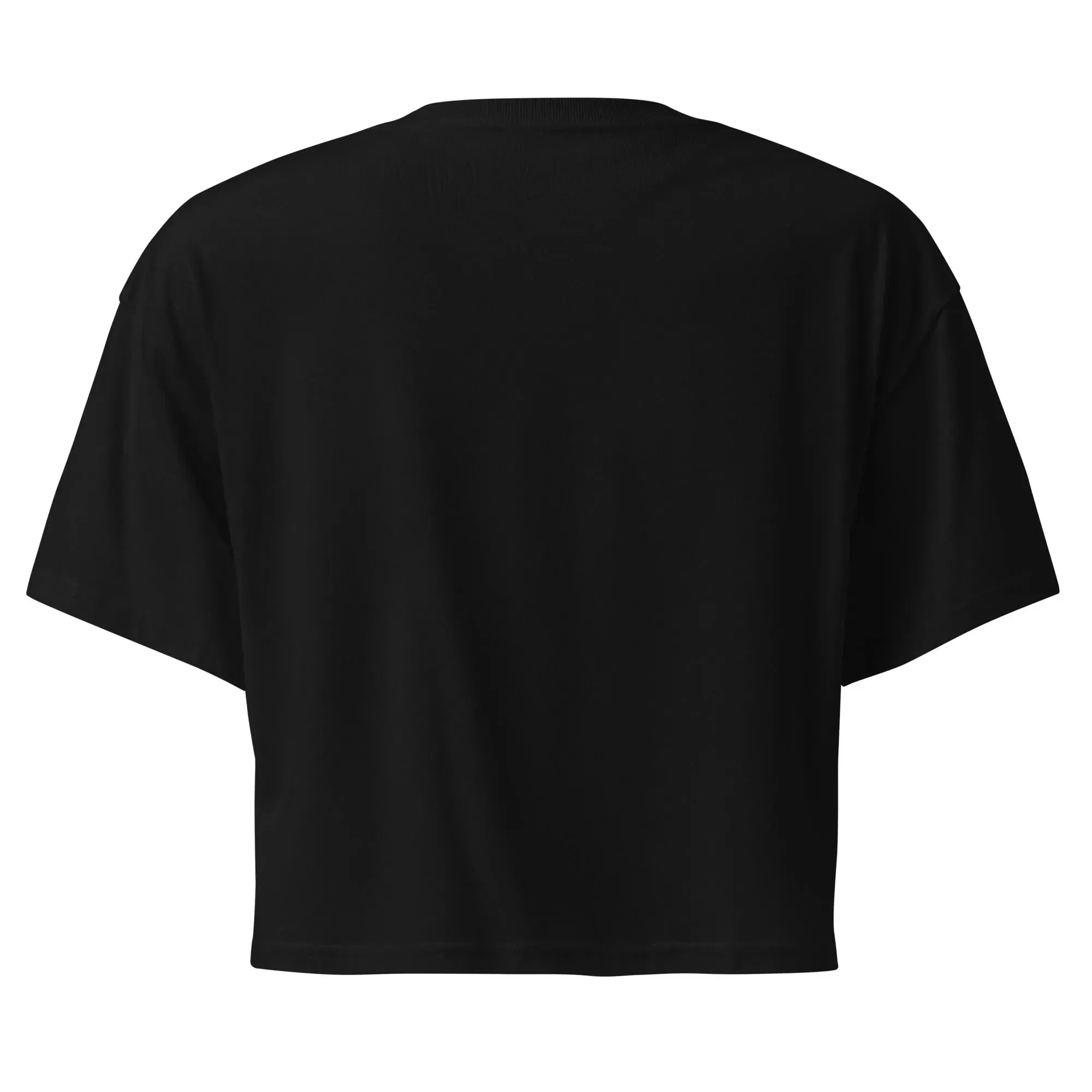 Swedish Red Dala Horse Embroidered Cropped T-Shirt
