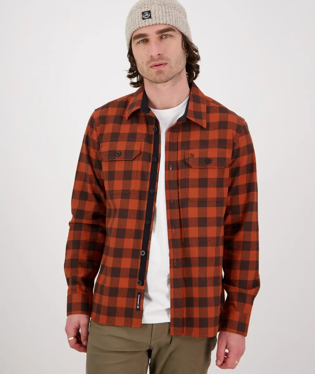 Taranaki Tailor Shirt - Rust-Brown