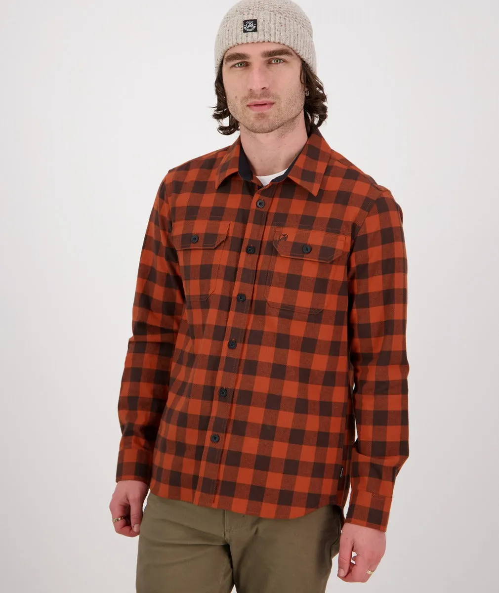 Taranaki Tailor Shirt - Rust-Brown