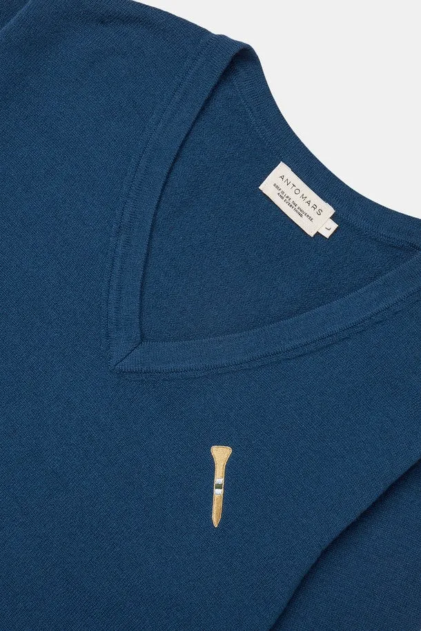 Tee Logo Knit V-neck Men