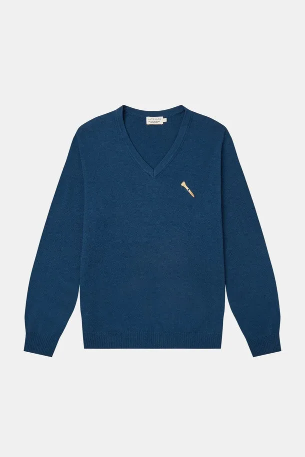 Tee Logo Knit V-neck Men