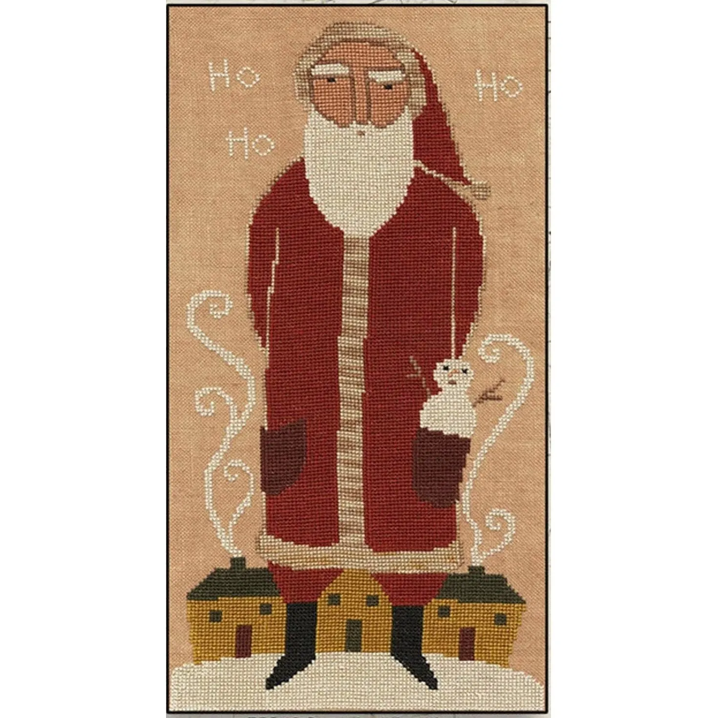 Teresa Kogut ~ Ho Ho Ho Santa Cross Stitch Pattern