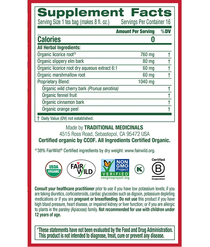 Throat Coat Herbal Tea