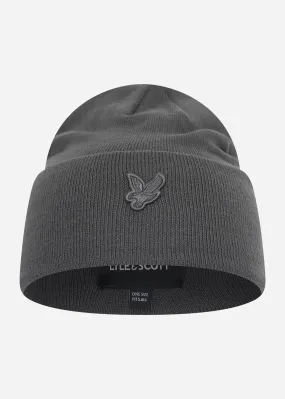 Tonal eagle beanie - gunmetal