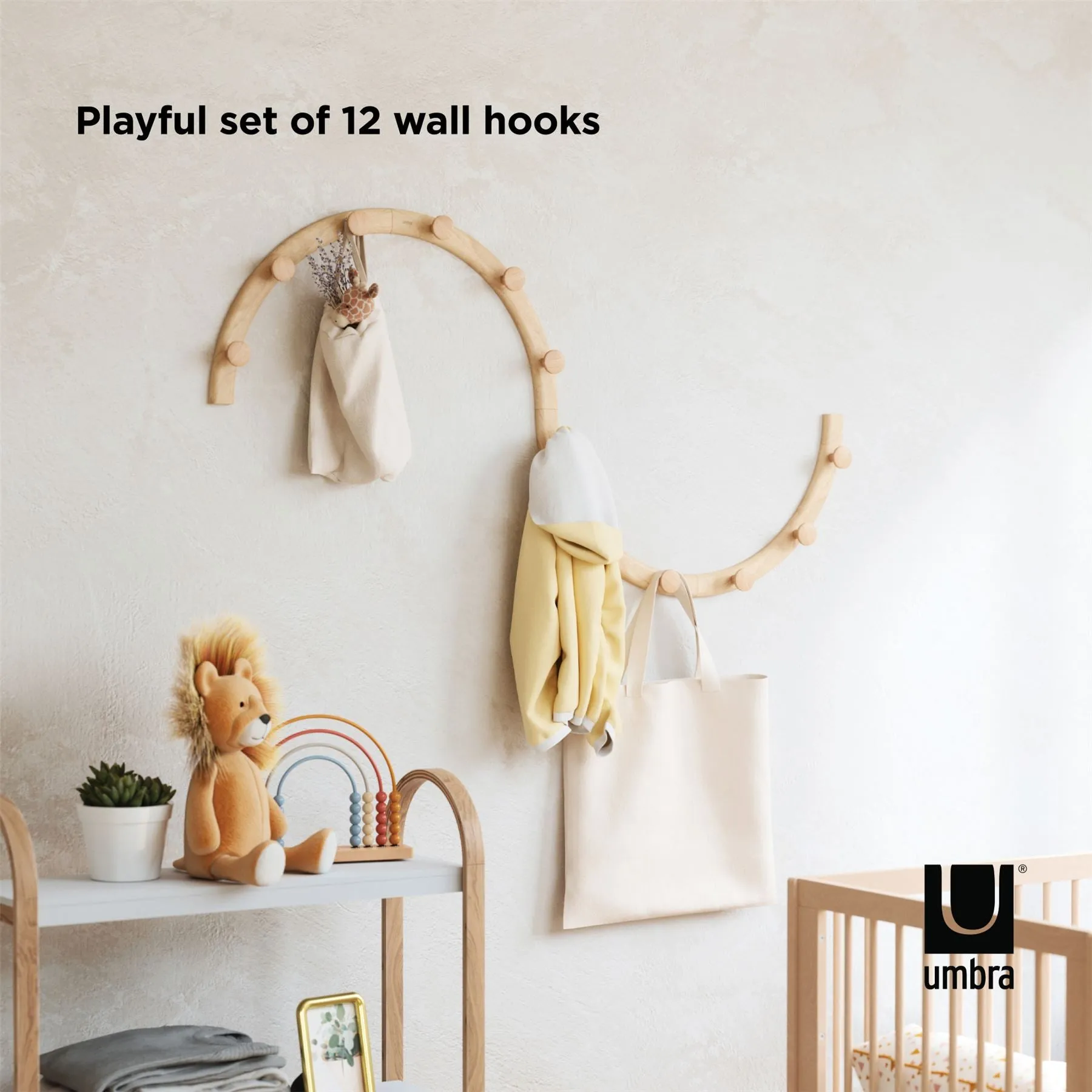 Umbra Slinka Wall Hooks Set of 4