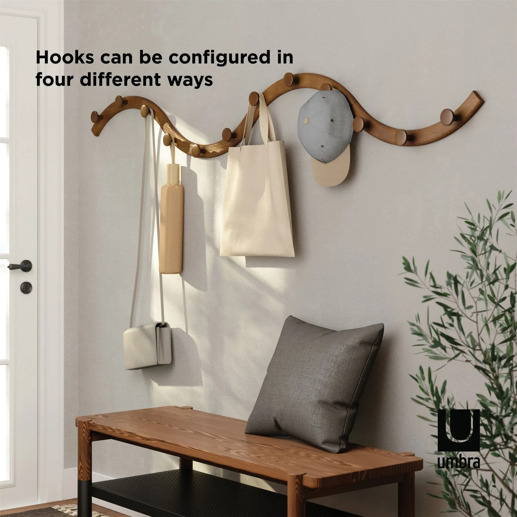 Umbra Slinka Wall Hooks Set of 4
